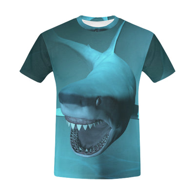 Giant White Shark All Over Print T-Shirt for Men