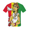 Man on a Jamaican Flag All Over Print T-Shirt for Men