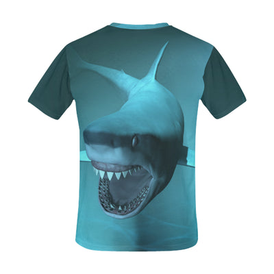 Giant White Shark All Over Print T-Shirt for Men